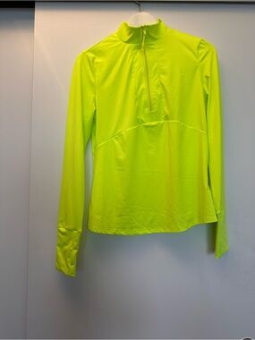 Sports Neon Yellow Long-Sleeve Zip shirt